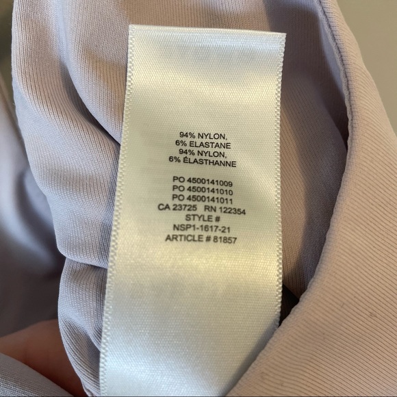 Lavender Scoop Neck Racerback Babaton Bodysuit - Picture 5 of 5